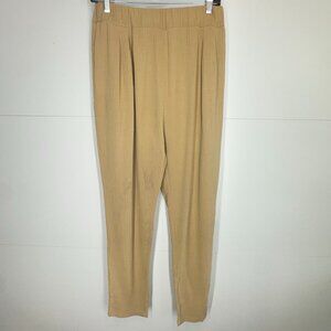 NWT Tina Jo | Anthropologie Tan Cotton Gauze Slouch Pocket Casual Pants